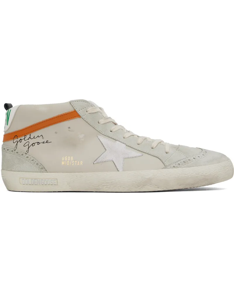 Golden Goose Taupe Mid Star Sneakers Dirty