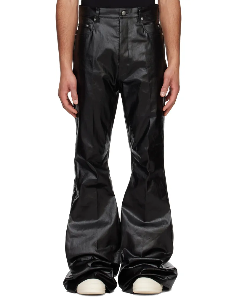 Rick Owens Black Hollywood Bolan Bootcut Jeans 09