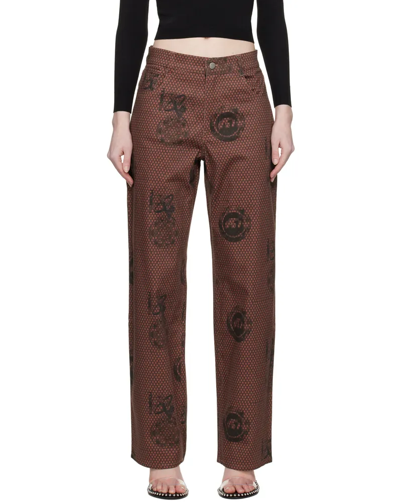 Miaou Brown Fargo Trousers Atlas