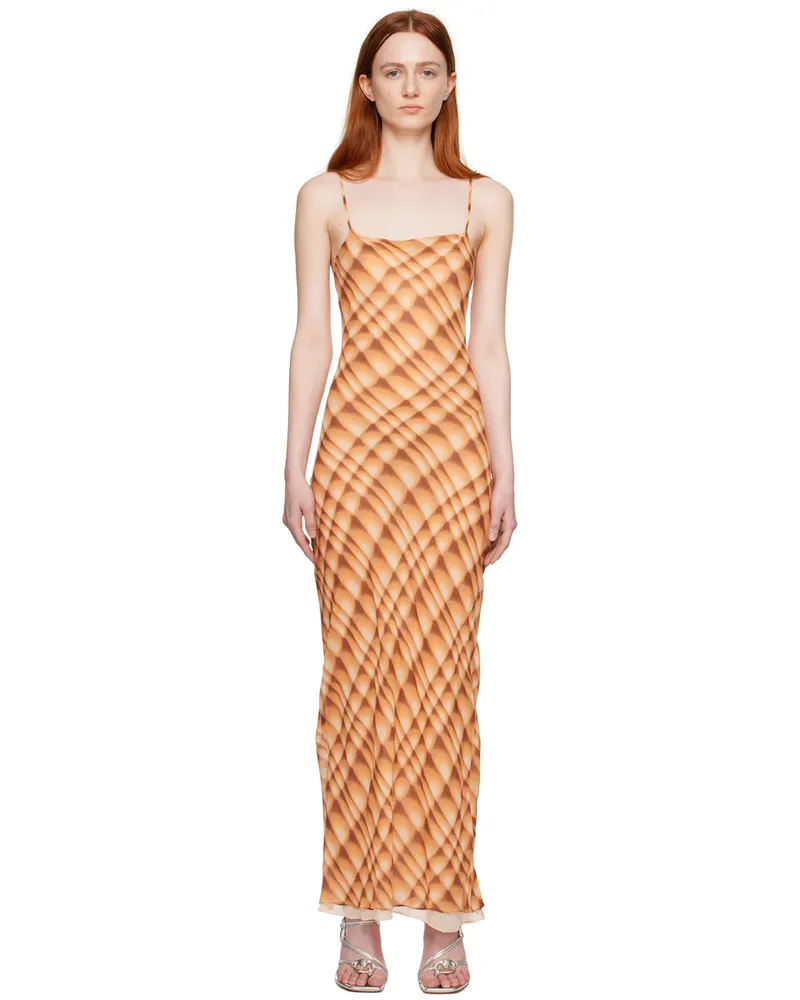 bec & bridge Orange Soliel Maxi Dress Golden