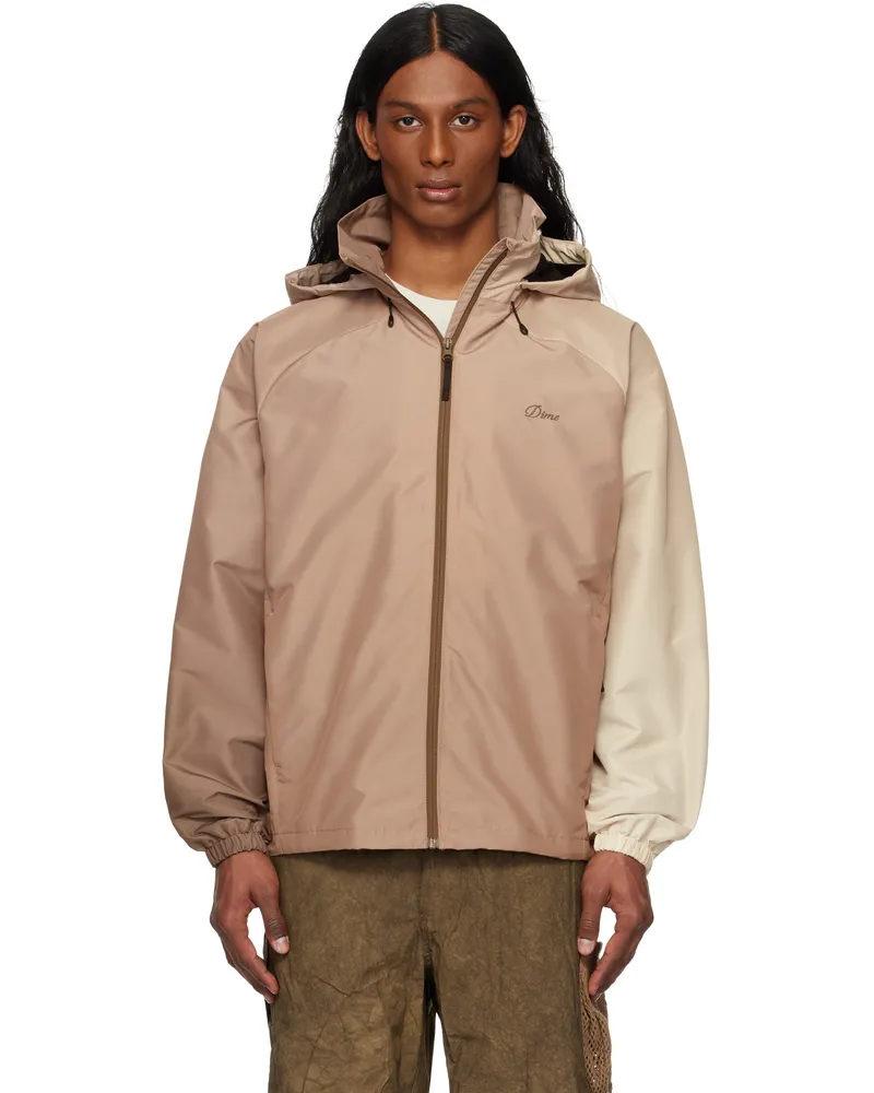 Dime Brown Gradient Windbreaker Jacket Brown
