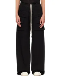 DRKSHDW by Rick Owens Black Creatch Wide Cargo Pants Black