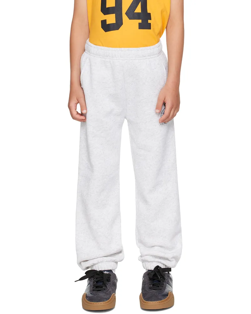 SPORTY & RICH Kids Gray Royal Club Sweatpants 19