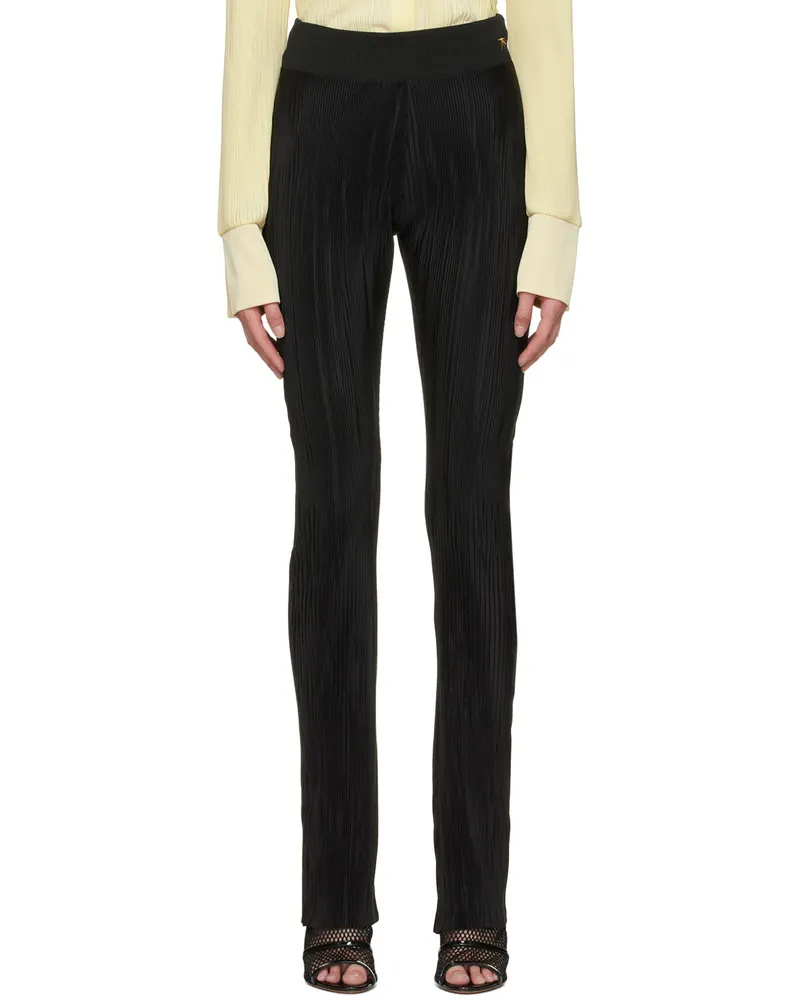 ATLEIN Black Polyester Trousers C0114
