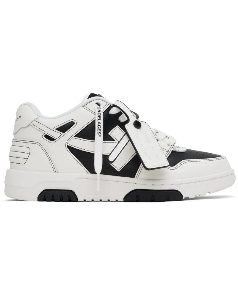 OFF-WHITE Black & White Out Of Office Sneakers Black