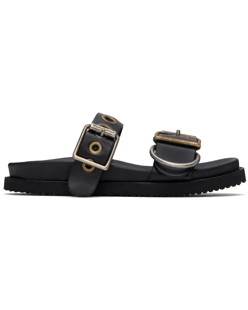Vivienne Westwood Black Alex Stud Sandals N401