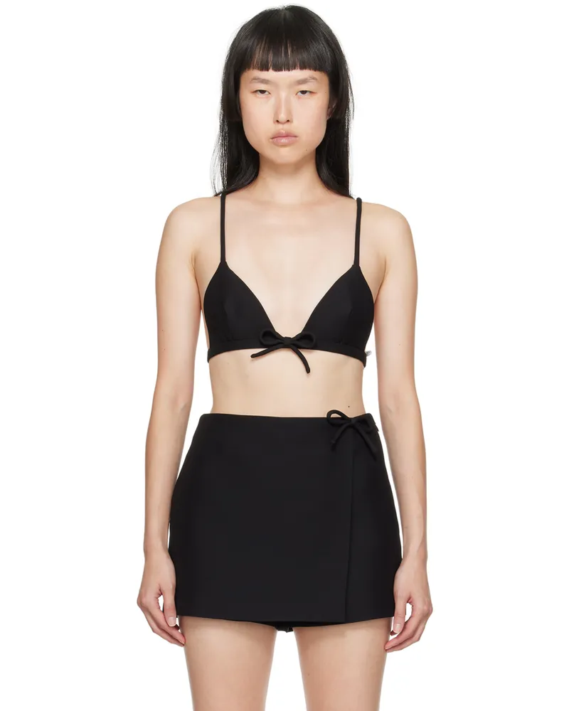 Valentino Garavani Black Bow Bra 0no