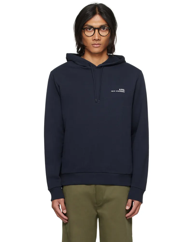 A.P.C. Navy Item H Hoodie Iak