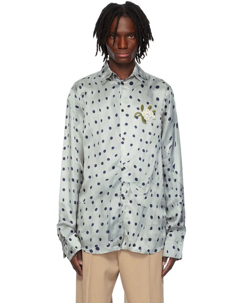 Egonlab Blue Salia Lola Dotts Longsleeve Shirt Salia
