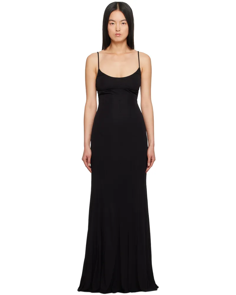 STAUD Black Lauren Maxi Dress Blk