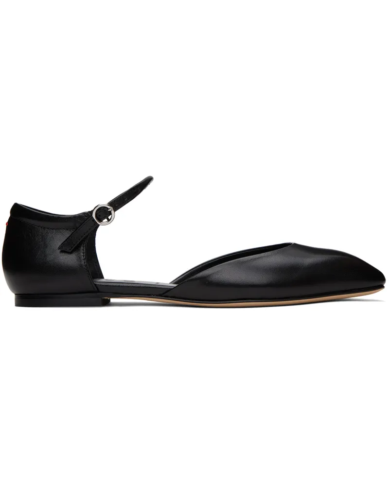 aeyde Black Miri Loafers Black