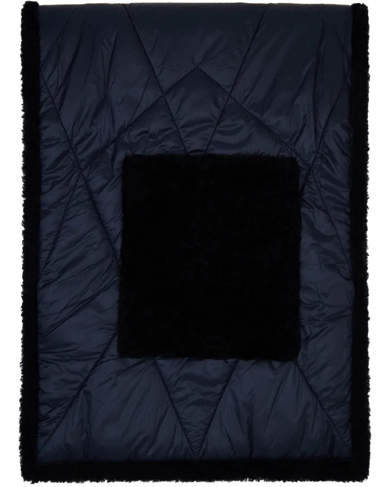 Giorgio Armani Navy Neve Scarf Arctic