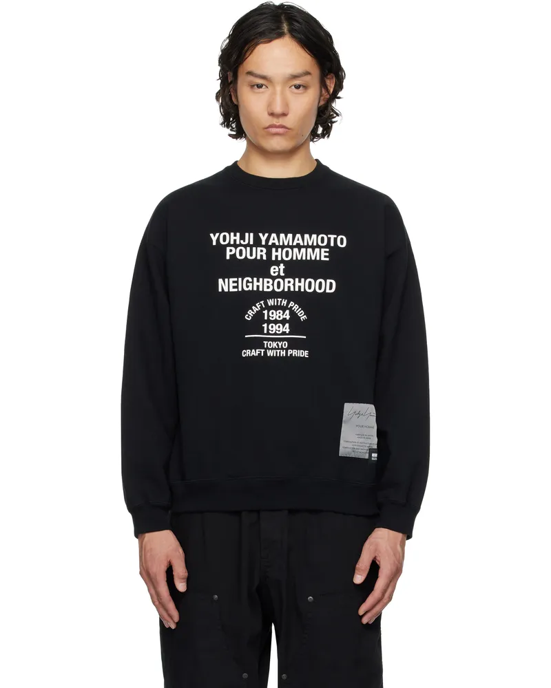 Yohji Yamamoto Black NEIGHBORHOOD Edition LS Sweatshirt 2
