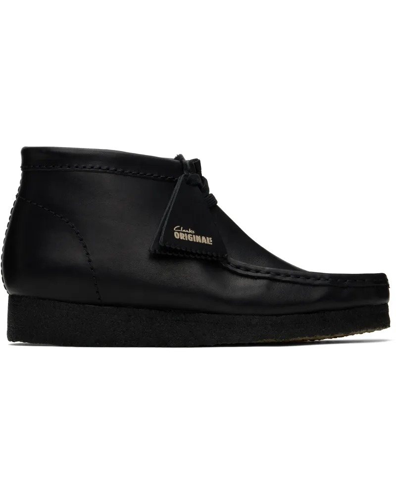 Clarks Black Wallabee Desert Boots Black