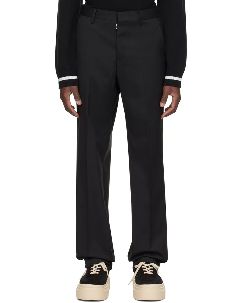Maison Margiela Black Creased Trousers 900