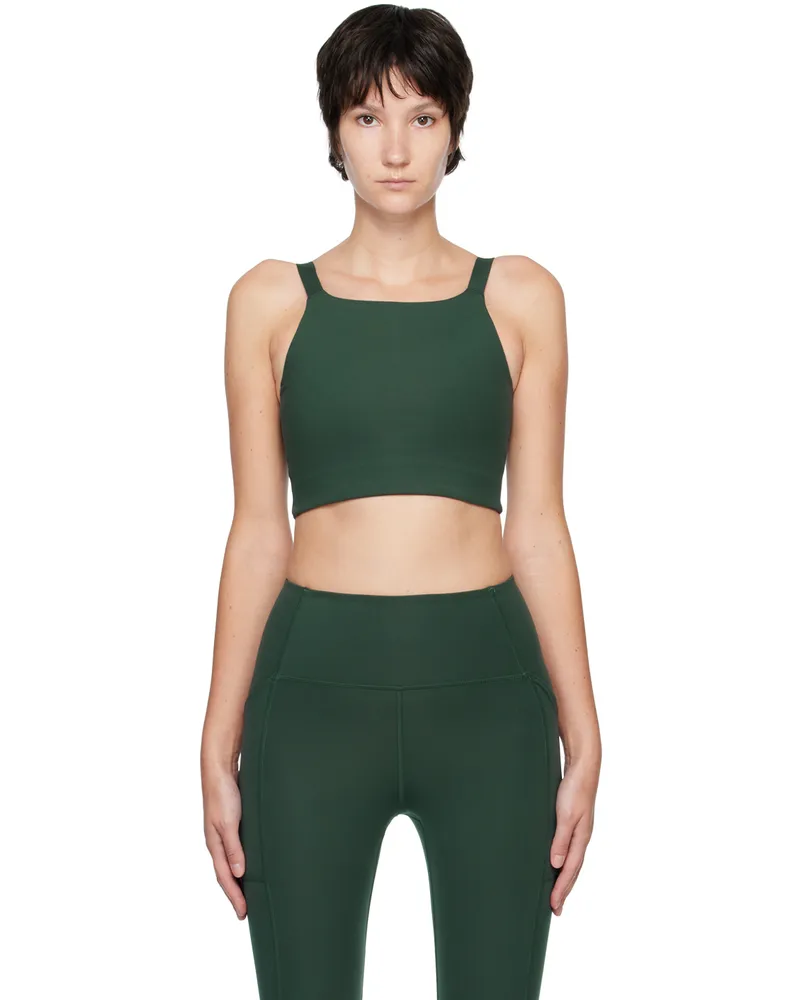 Girlfriend Collective Green Mia Sport Bra Moss