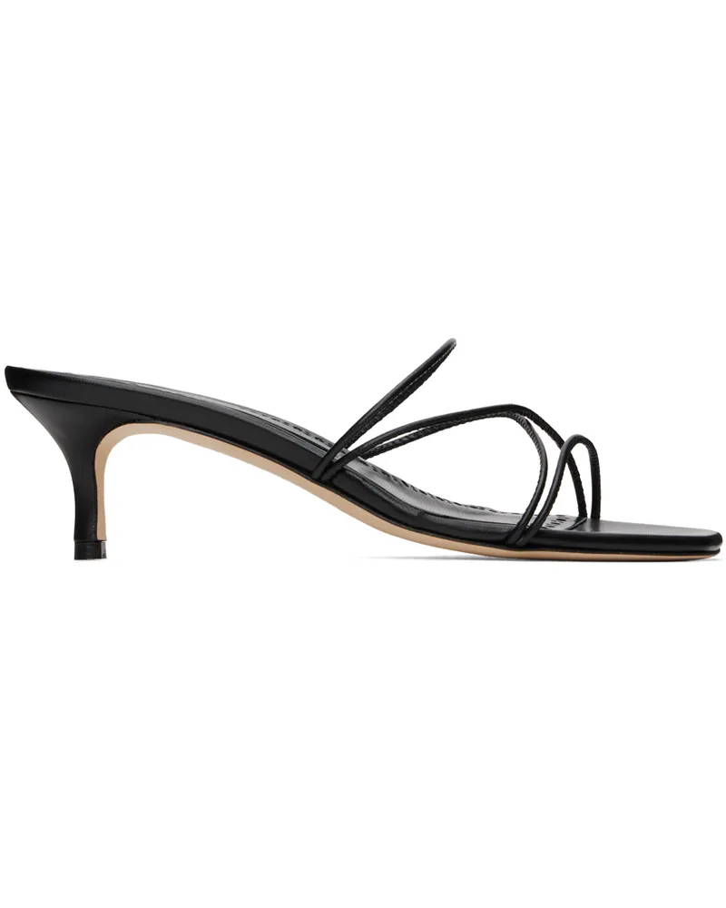Manolo Blahnik Black Ninfemu Mules 0015
