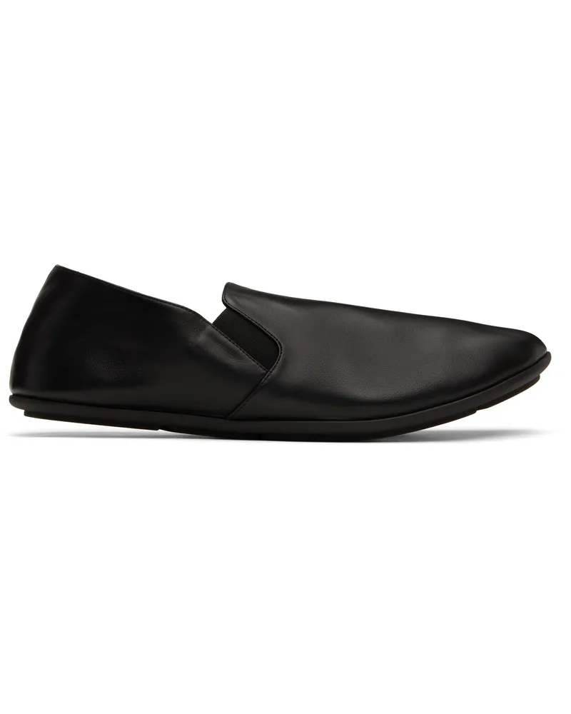 The Row Black Vincit Slip-on Loafers Blk