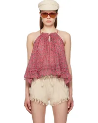 Étoile Isabel Marant Red Fabino Camisole Crbr