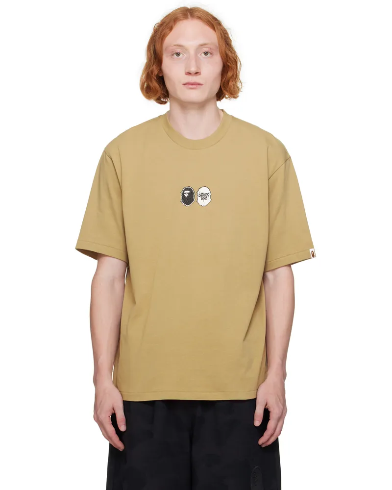 BAPE Beige Mad Ape T-Shirt Beige