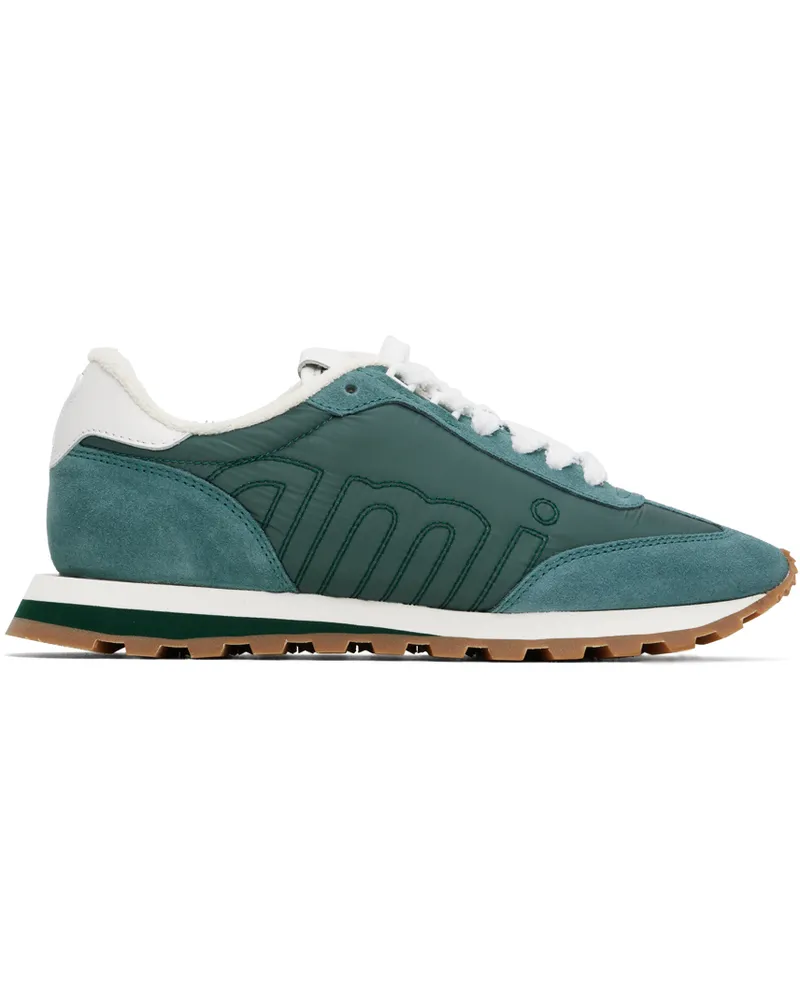AMI Paris Green Ami New Rush Sneakers Antique
