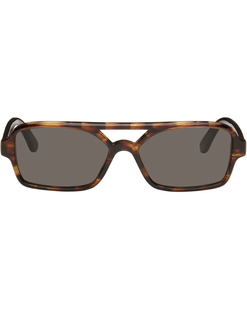 RETROSUPERFUTURE Brown Vico Sunglasses Striato