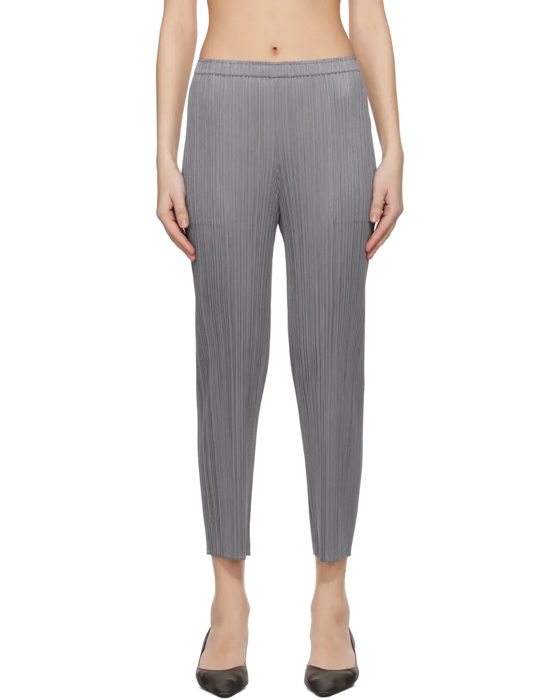 Issey Miyake Gray Basics Trousers 12