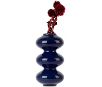 Blue Wave Form Vase