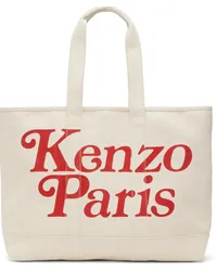 Kenzo Off-White Paris VERDY Edition Utility Large Tote Ecru