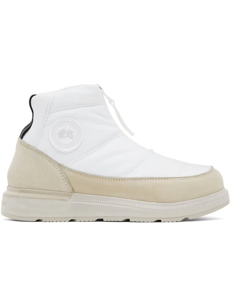 Canada Goose White Cypress Puffer Boots 1226