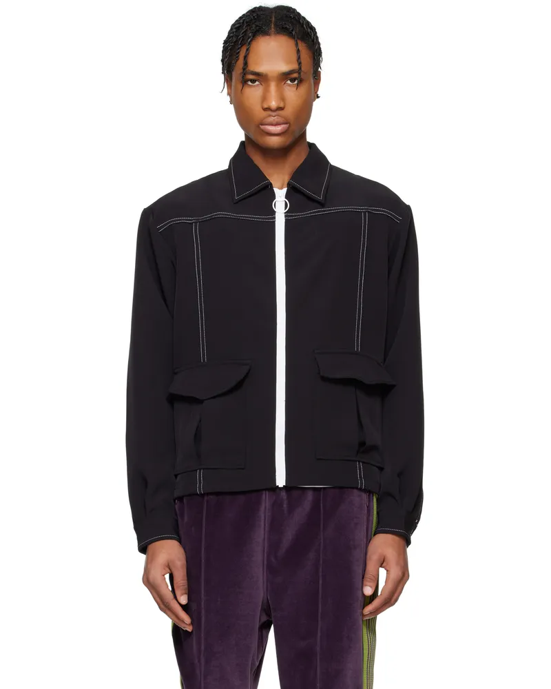 NEEDLES Black Stitched Sport Jacket C-black