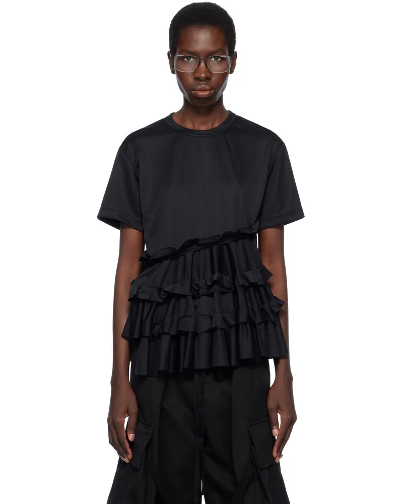 Comme des Garçons Black Back Pin Mesh T-shirt Black