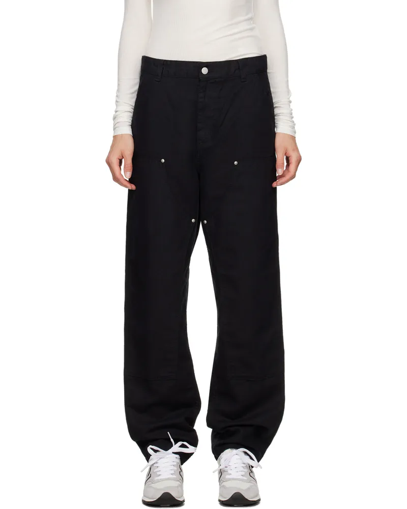 Carhartt WIP Black Ethel Double Knee Trousers Black