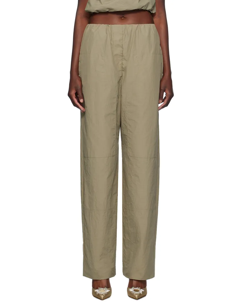 Paris Georgia Green Cocoon Trousers Clay