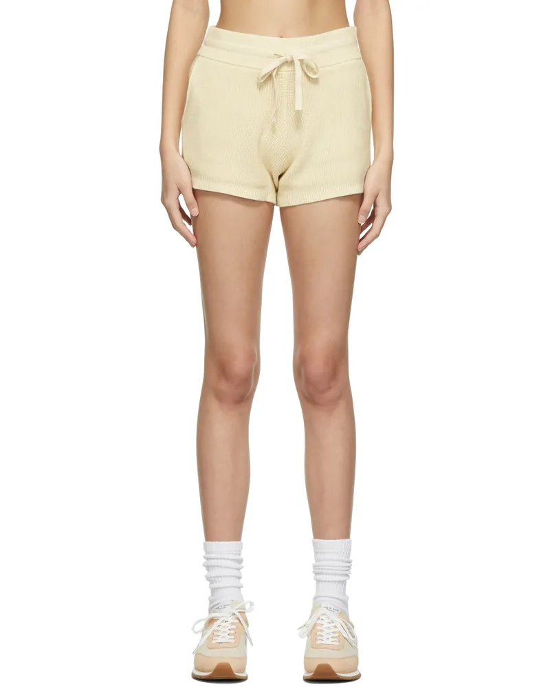 Rag & Bone Off-White Demi Cotton Shorts Vanilla