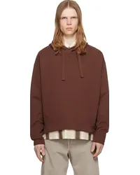 Christophe Lemaire Brown Minimal Hoodie Brchocolate