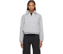 Gray Half-Zip Sweatshirt