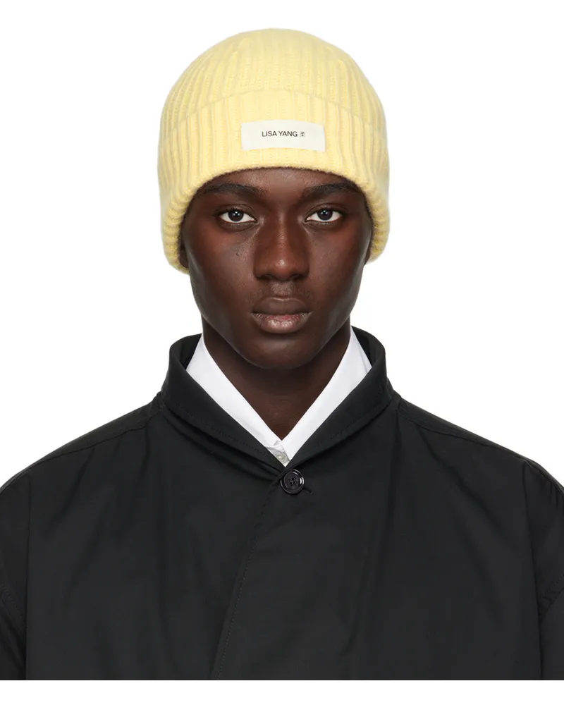 Lisa Yang Yellow Menton Beanie Ls