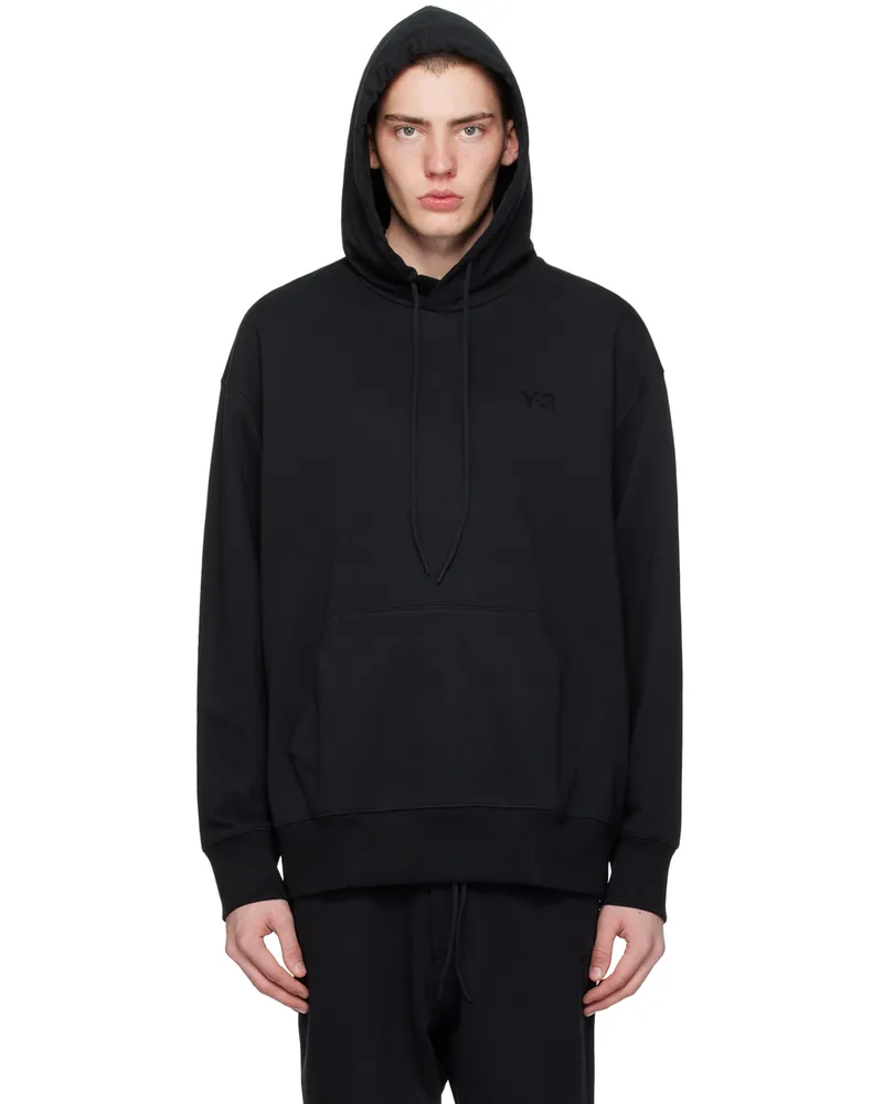 Y-3 Black Loose Hoodie Black