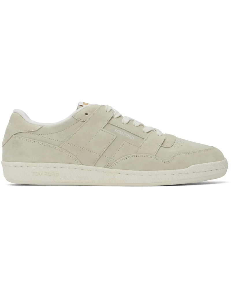 Tom Ford Taupe Suede Jake Sneakers Marble