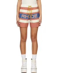 RHUDE Orange Pavil Racing Shorts Orange