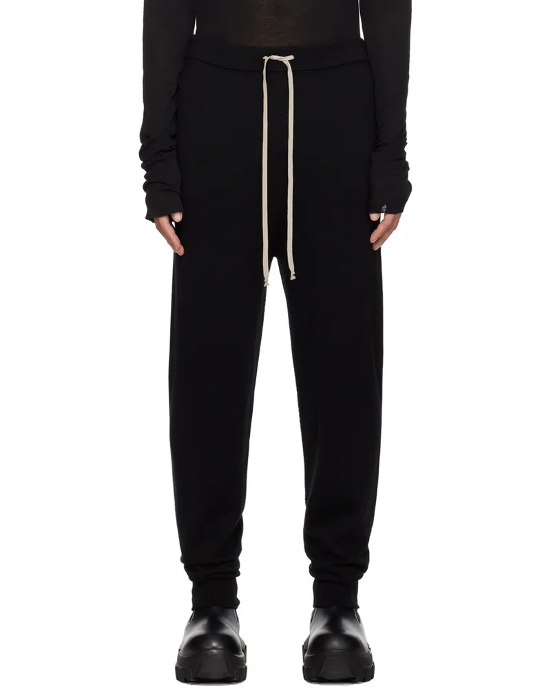 Rick Owens Black Drawstring Sweatpants 09