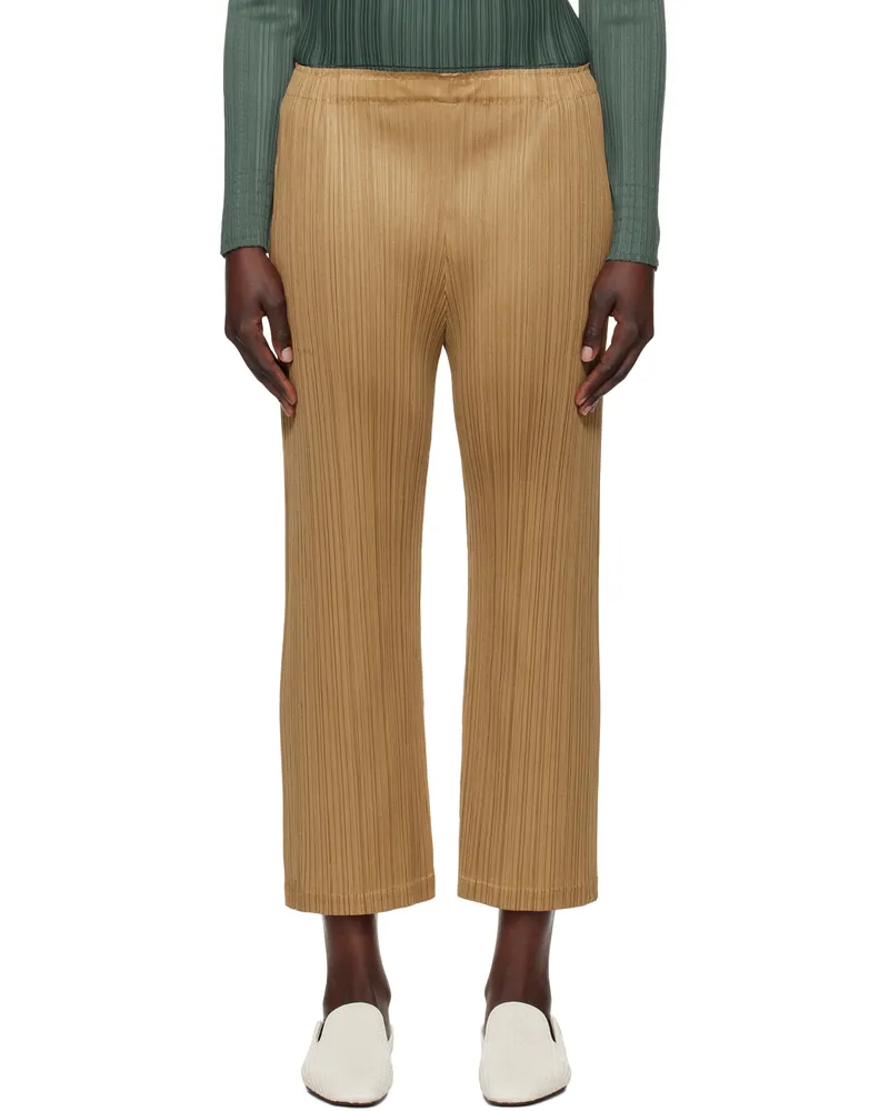Issey Miyake Beige Monthly Colors December Trousers 43