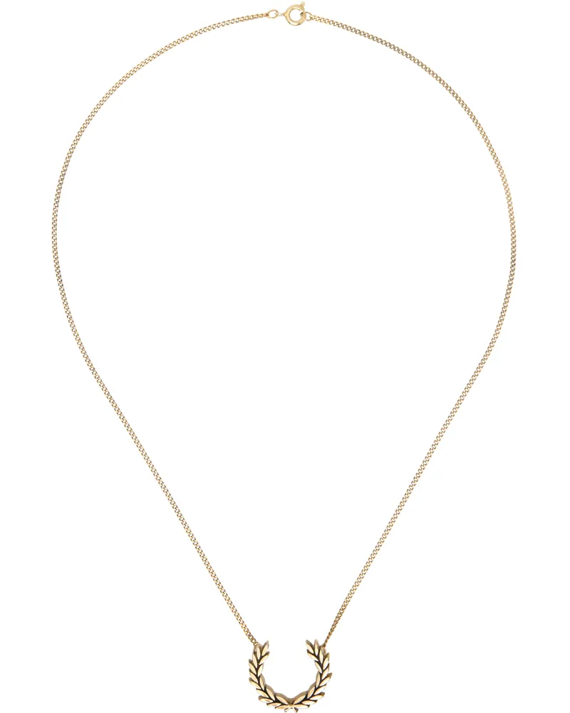 Fred Perry Gold Laurel Wreath Necklace 480
