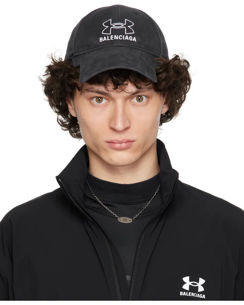 Balenciaga Black Under Armour Edition Wash Cap 1160