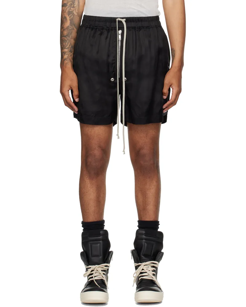 Rick Owens Black Concordians Bela Boxers Shorts 09