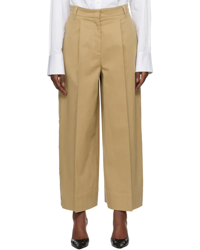 Max Mara Beige Caprile Trousers 001