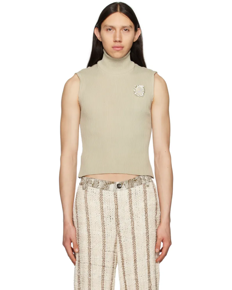 Solitude Studios SSENSE Exclusive Beige Tank Top Ecru