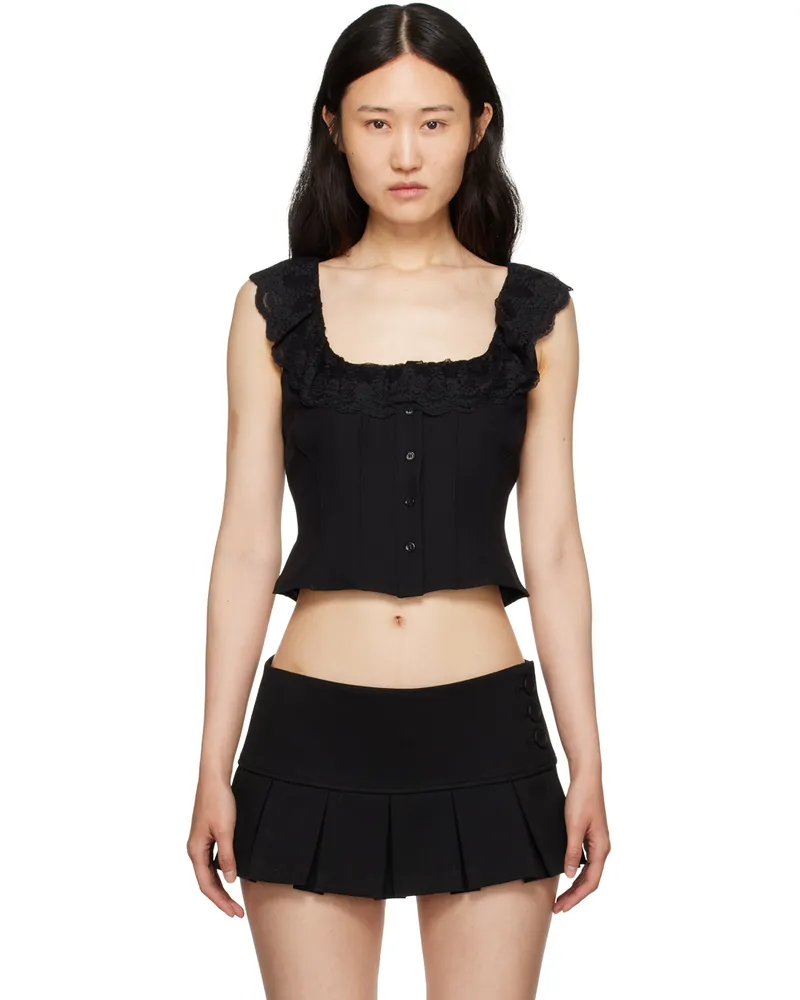 GUIZIO Black Paloma Top Black