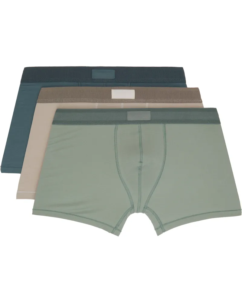 SKIMS Three-Pack Multicolor SKIMS Cotton 3 Boxer Briefs Stone